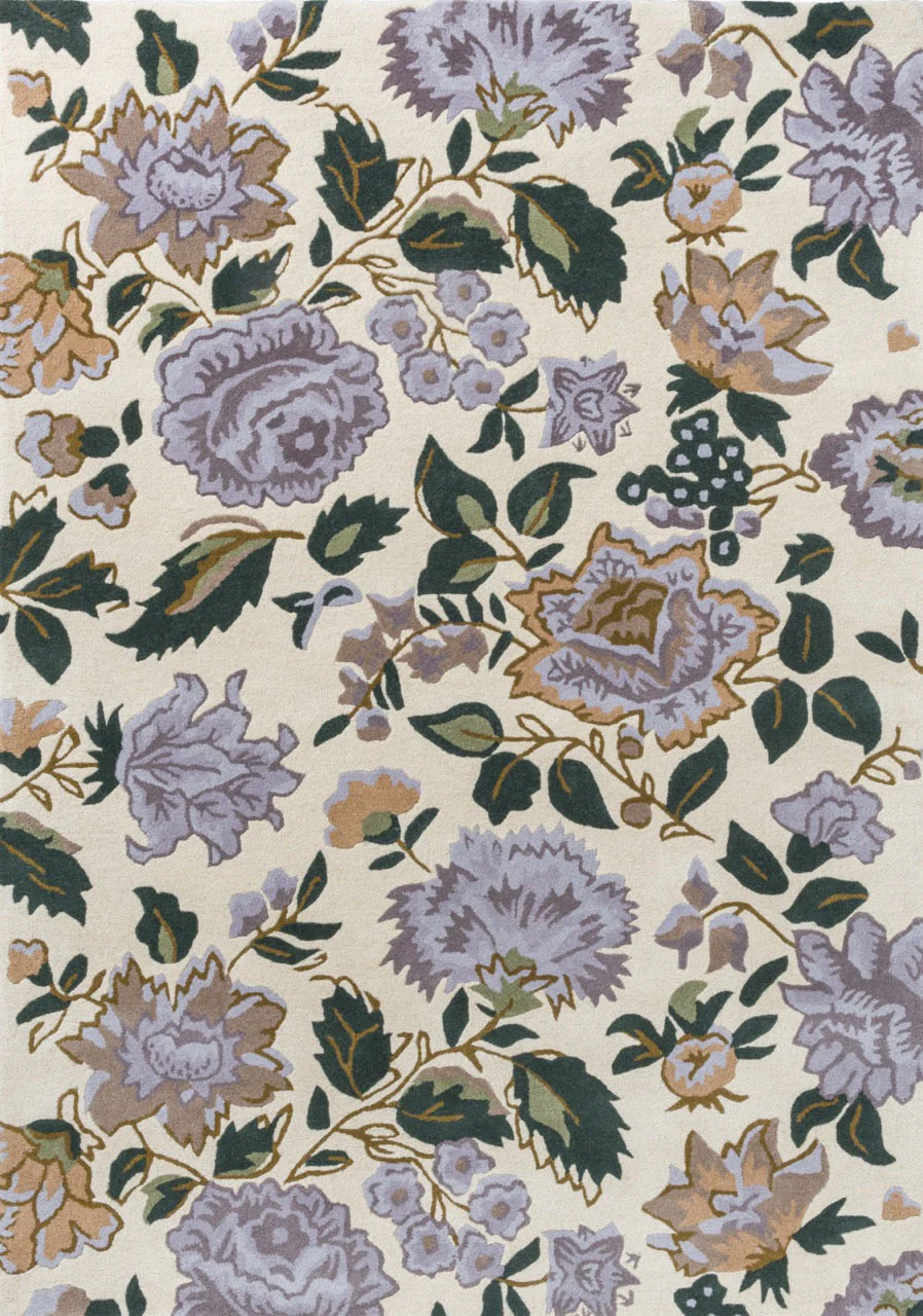 Laura Ashley Wendling Floral Heather Purple 083104