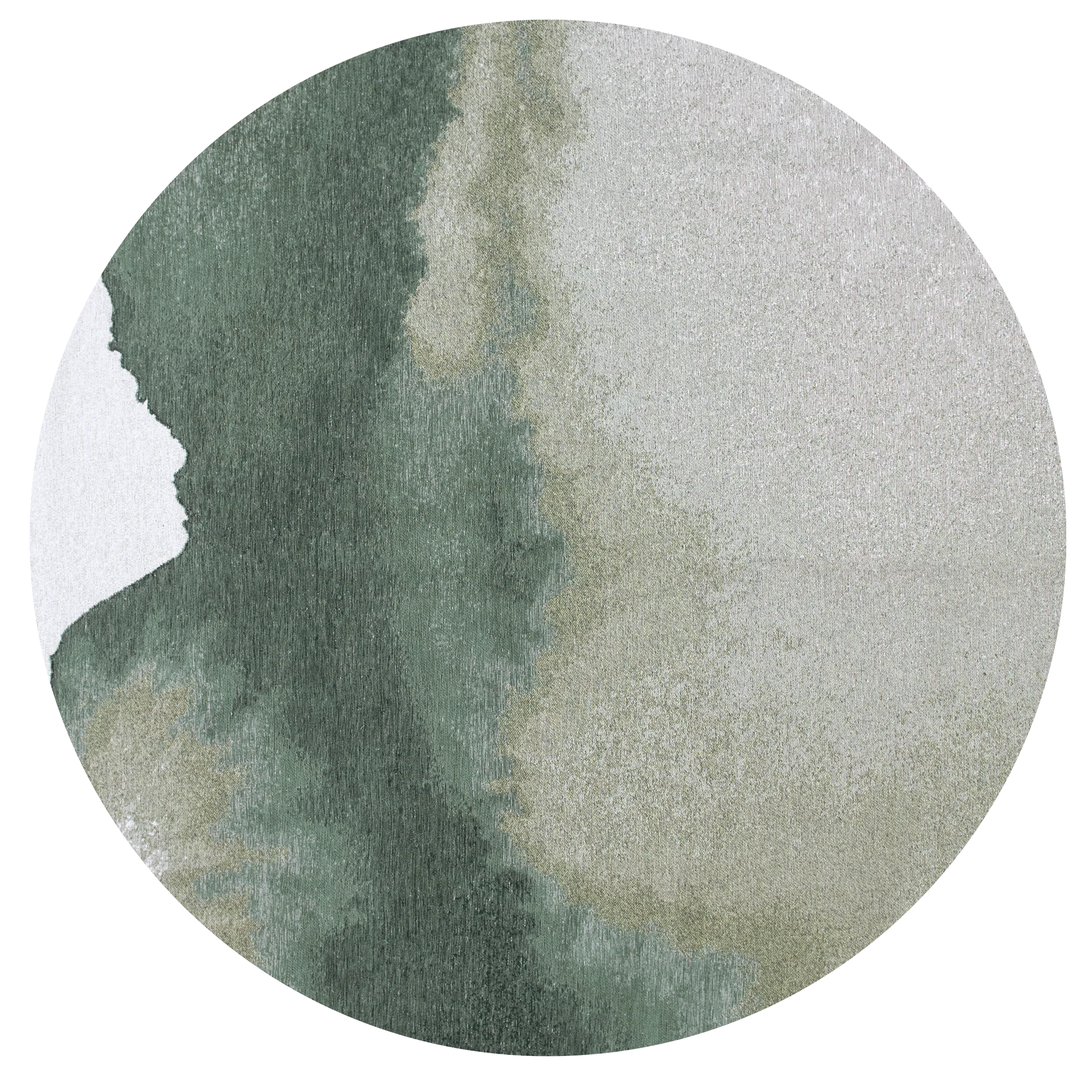 Louis de Poortere Meditation Lagoon Round Palm Green 9331