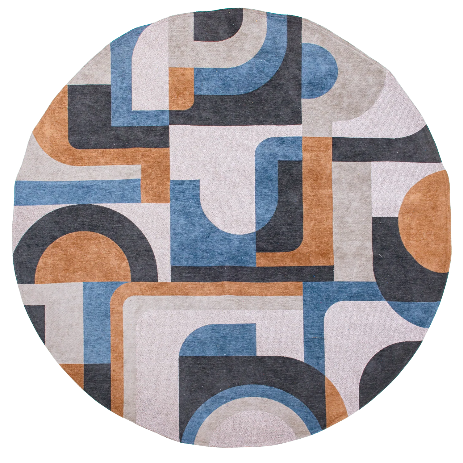 Louis de Poortere Nuance Module Round Camel Blue 9196