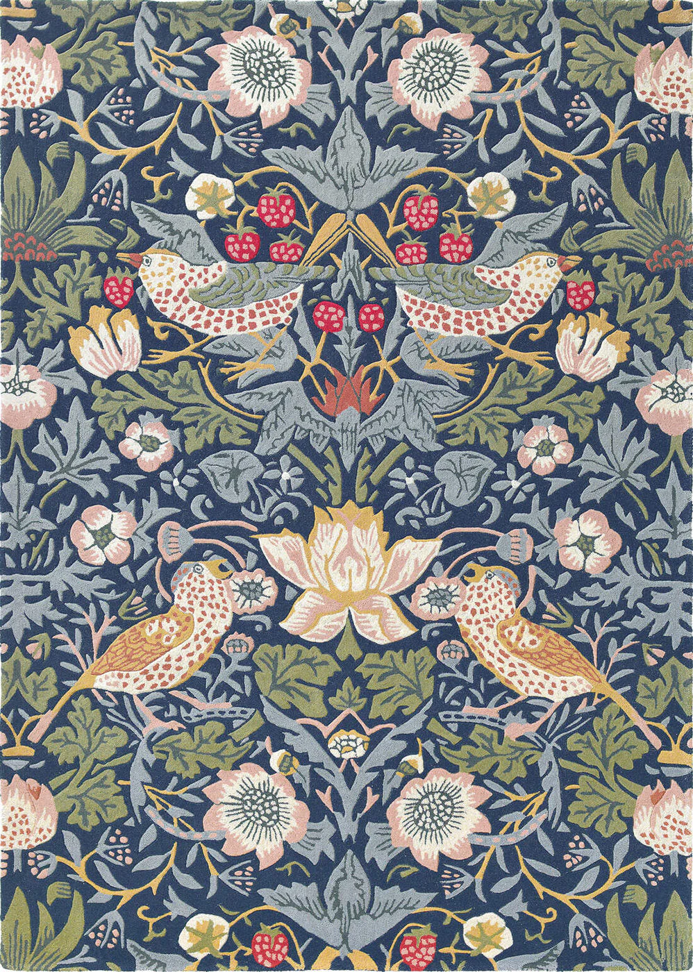 Morris & Co Strawberry Thief Indigo 27708